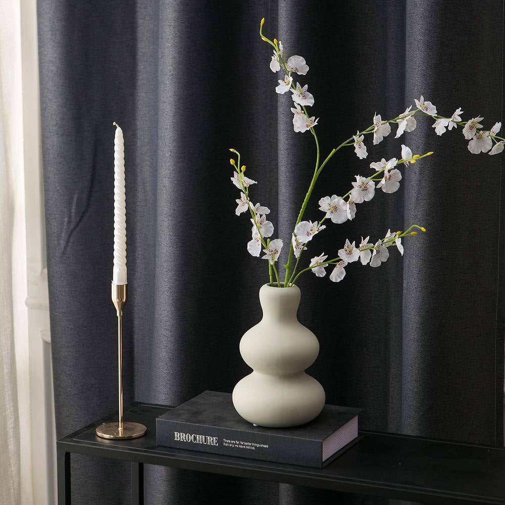 Flower Vase Ceramic for Decor for Home Decor Living Room, Home, Office, Centerpiece, Table and Wedding, White