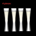 Ereganto Champagne Glasses Glitter Flutes Clear Cups Bubble Wine Tulip Cocktail for Bar Party Gift Wedding Bubbly Wine Glasses