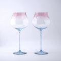 750Ml Set of 2 Pieces Large Capacity Gradient Red Wine Glasses Burgundy Bordeaux Wine Glasses High-End Crystal Glass Barware ﻿