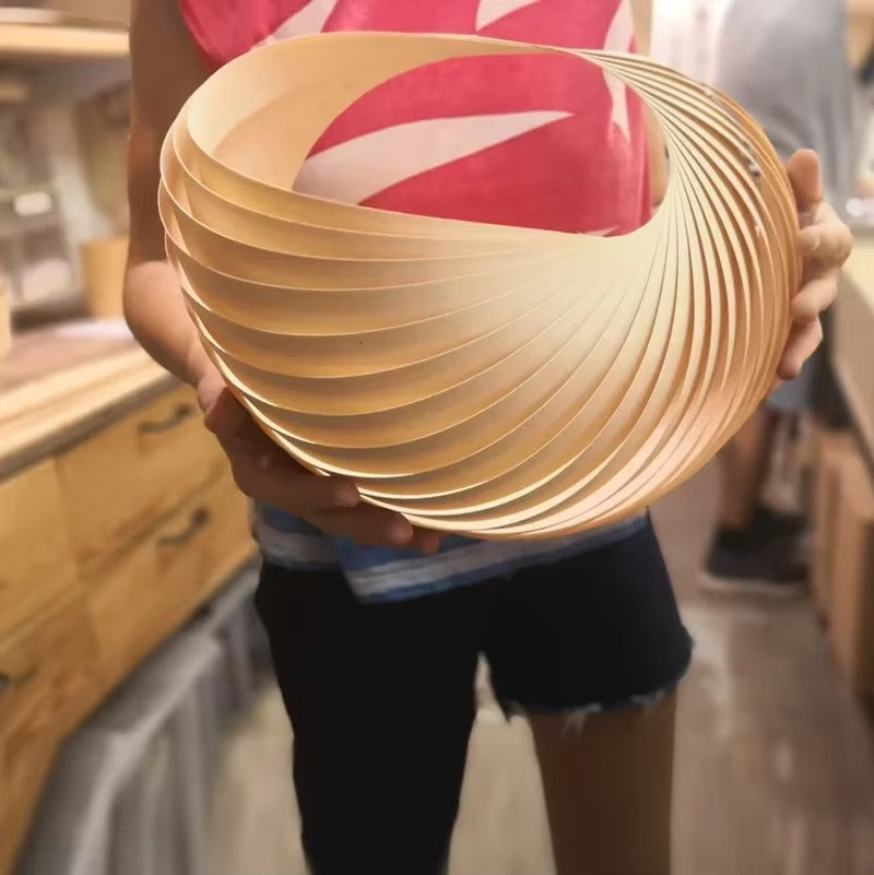 Japanese Modern Minimalist Wooden Wall Lamp Conch Art Decorative Wall Sconces Living/Dining Room Bedroom Aisle Staircase Study