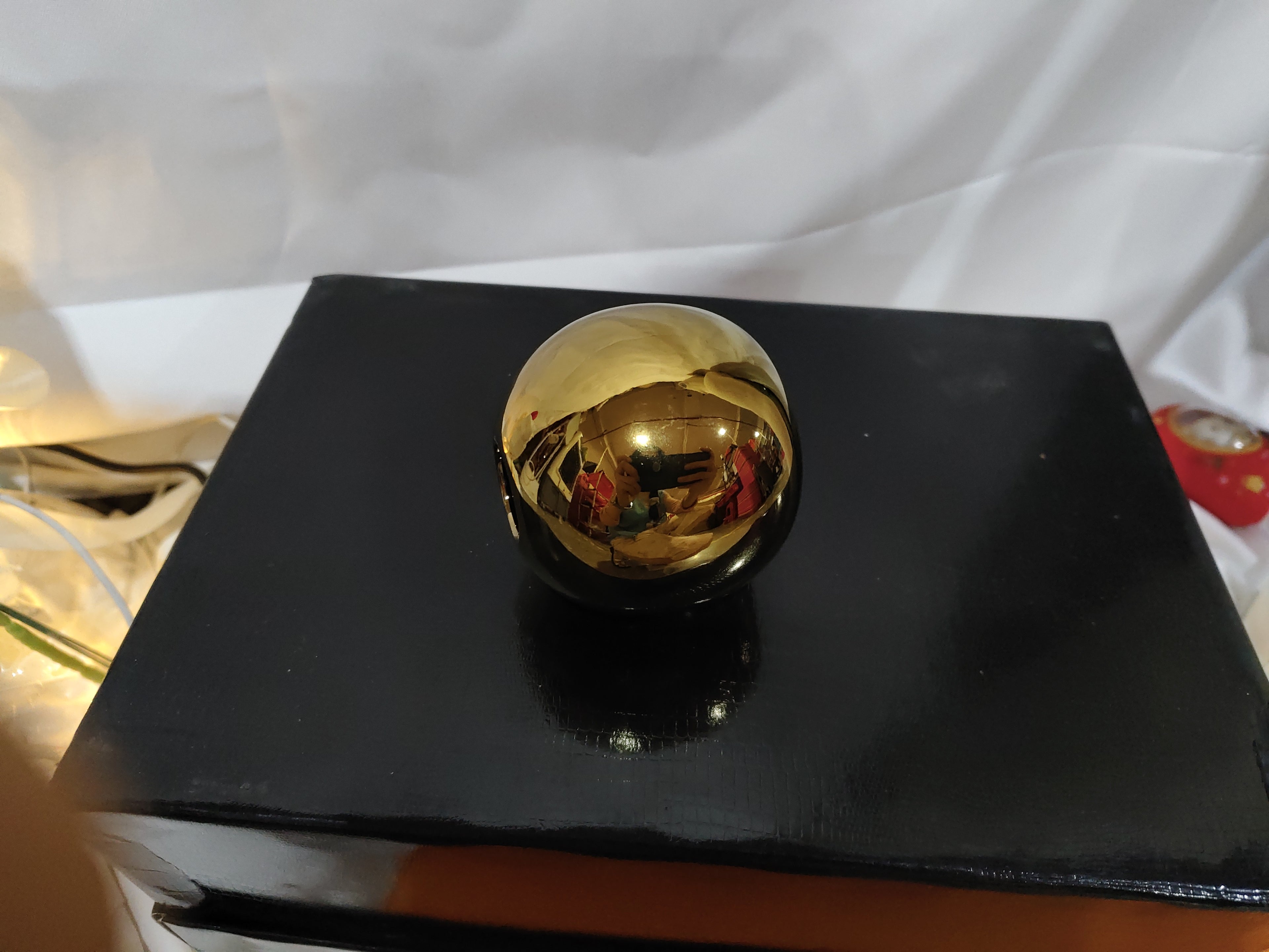 Electroplated Ceramic Gold Vase