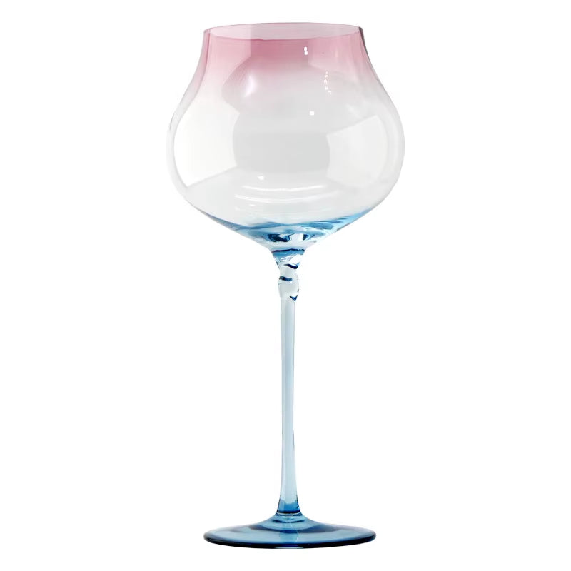 750Ml Set of 2 Pieces Large Capacity Gradient Red Wine Glasses Burgundy Bordeaux Wine Glasses High-End Crystal Glass Barware ﻿