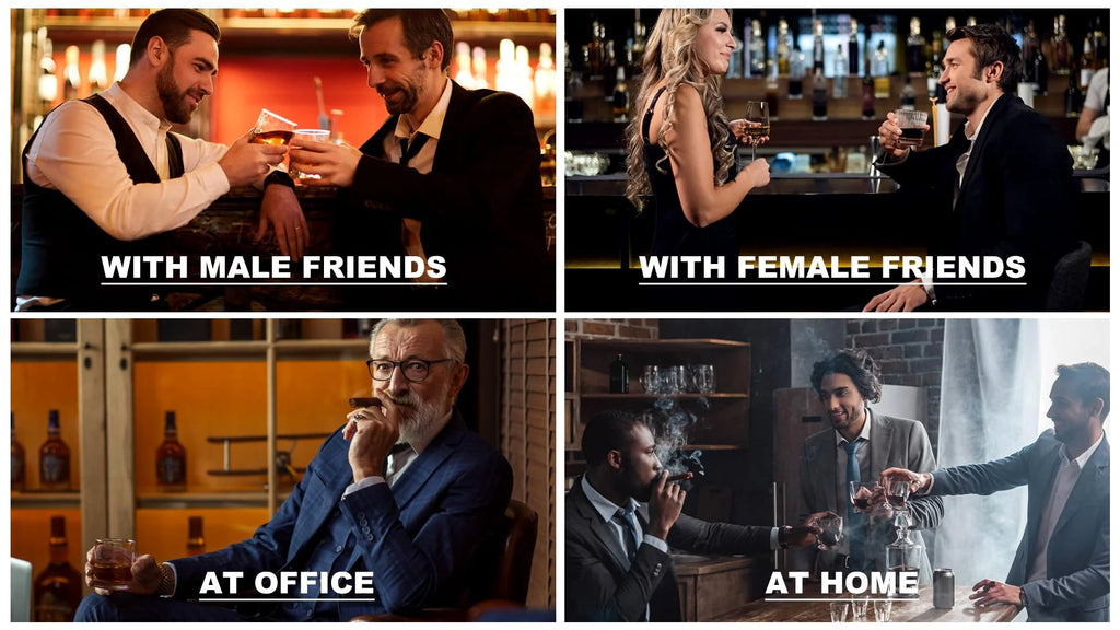 Whiskey Stones Glass Gift Set - Bourbon Scotch Whiskey Glasses Set of 2 - Granite Chilling Rocks in Premium Wooden Box-Best Drinking Gift for Men Dad Husband Father'S Day Birthday Gifts for Him Boss