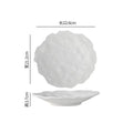 Ceramic Dinner Plate Restaurant Irregular Steak Plate Dessert Plate Snack Plates Salad Plates Pasta Plates Pure White Tableware