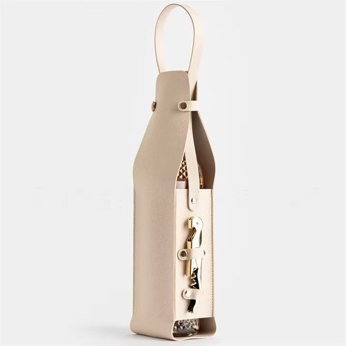 1Pcs Wine Tote Wine Holder Champagne Bags Wine Carrier with Handle Liquor Bottle Carrier Carry-On Pouch Travel Wine Bag for Wine