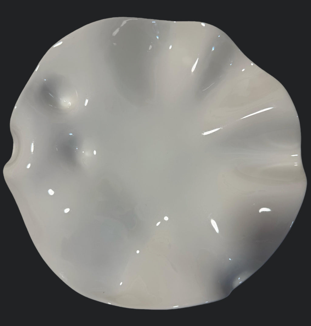 Organic Ceramic Plate — Irregular Wavy Dish for Sashimi, Condiments & Small Plates